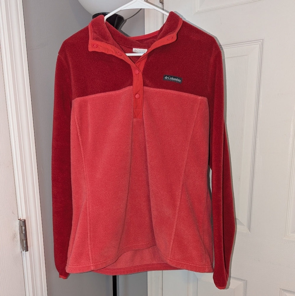 Columbia Vibrant Red Fleece Jacket